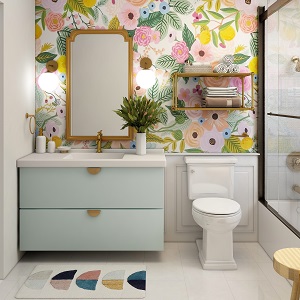 Цветная и яркая ванная комната: как преобразить санузел в Железнодорожном - zheleznodorozhnyj.mebel54.com | фото