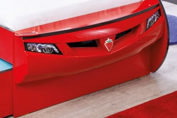 CARBED Кровать-машина Coupe с выдвижной кроватью Red 20.03.1306.00 в Железнодорожном - zheleznodorozhnyj.mebel54.com | фото