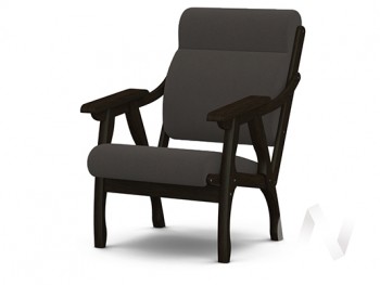 Кресло Вега-10 (венге лак/ULTRA GRAFIT) в Железнодорожном - zheleznodorozhnyj.mebel54.com | фото