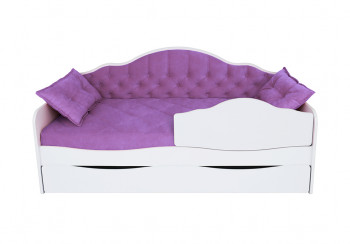 Кровать 170 серии Иллюзия Лайт 1 ящик 32 Фиолетовый (подушки) в Железнодорожном - zheleznodorozhnyj.mebel54.com | фото