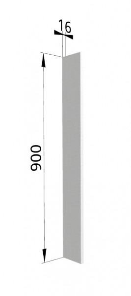 Панель торцевая (для шкафа верхнего торцевого высокого) ВПТ 400 Ройс (Графит софт) в Железнодорожном - zheleznodorozhnyj.mebel54.com | фото